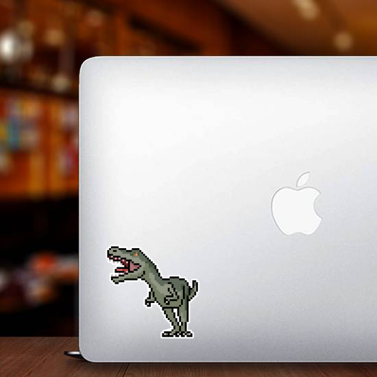 Pixel Art T-Rex Dinosaur Sticker