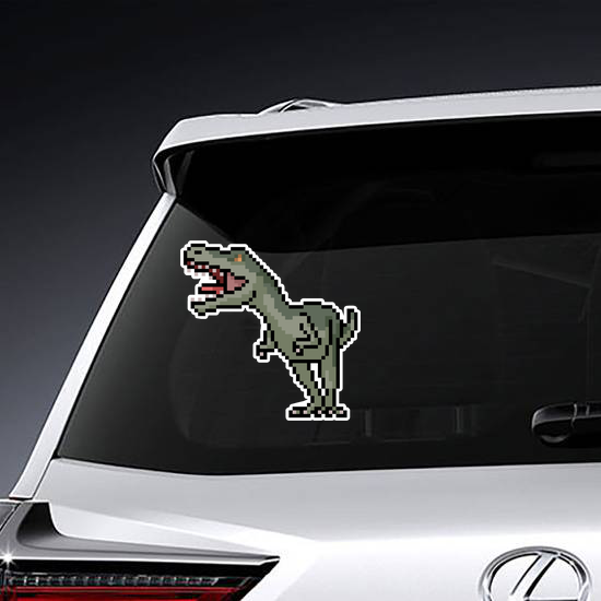 Pixel Art T-Rex Dinosaur Sticker