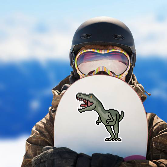 Pixel Art T-Rex Dinosaur Sticker