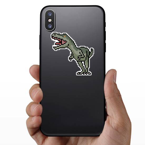 Pixel Art T-Rex Dinosaur Sticker