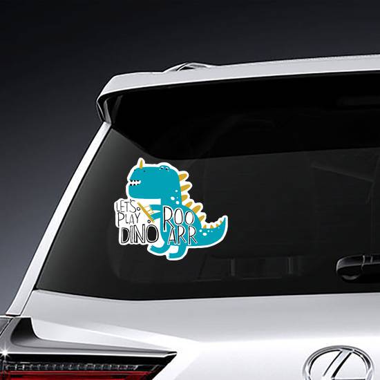 Playful Dinosaur Sticker
