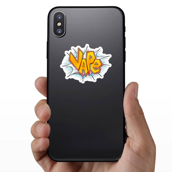 Pop Art Comic Vape Word Sticker