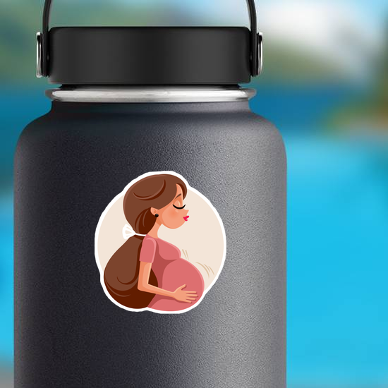 Pregnant Woman Sticker