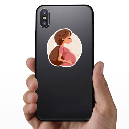 Pregnant Woman Sticker
