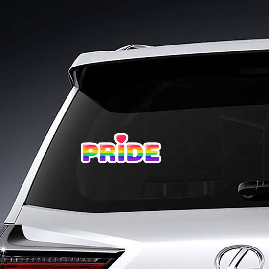 Pride Icon. Lgbtq+ Heart Sticker example 