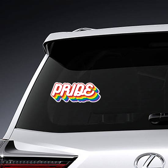 Pride Month Bubble Letter Sticker
