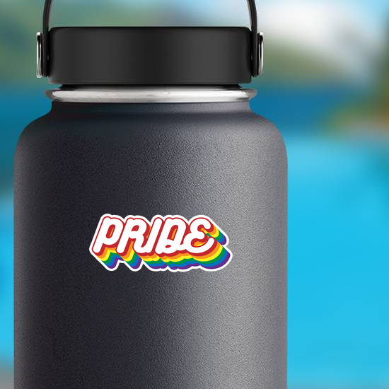Pride Month Bubble Letter Sticker
