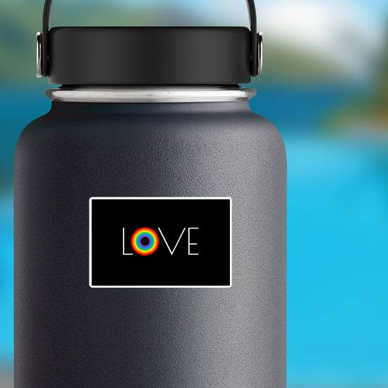 Pride Rainbow Flag Love Sticker