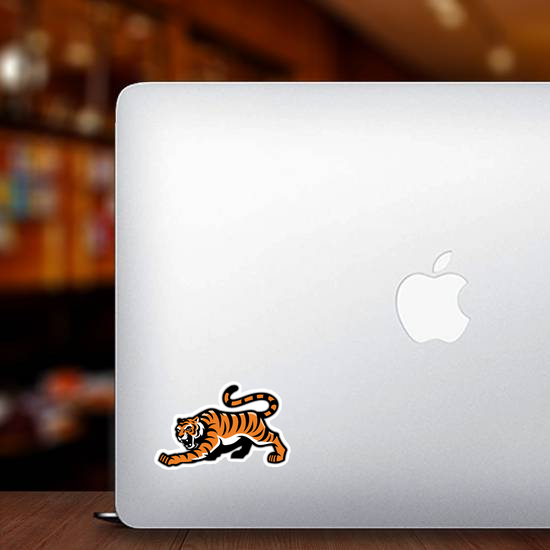 Prowling Tiger Mascot Sticker
