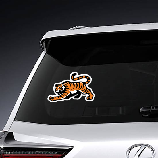 Prowling Tiger Mascot Sticker