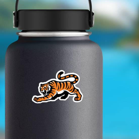 Prowling Tiger Mascot Sticker