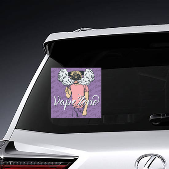 Pug Vape Zone Sticker