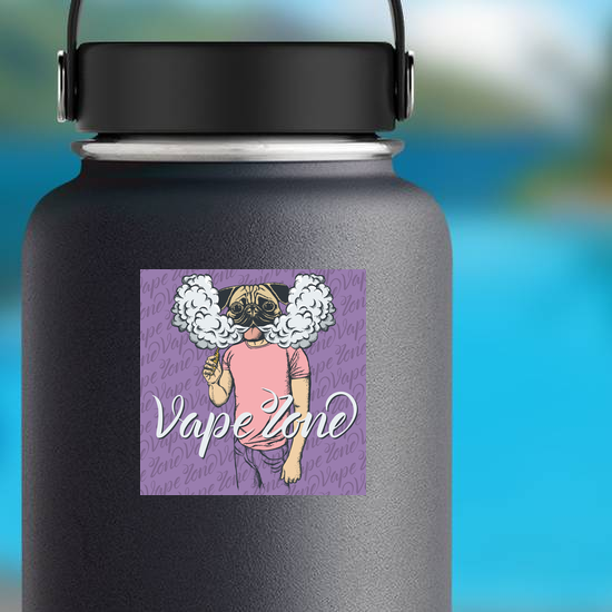 Pug Vape Zone Sticker