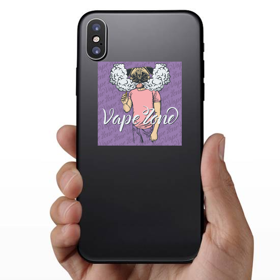 Pug Vape Zone Sticker