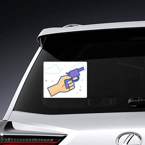 Race Starting Gun Sticker