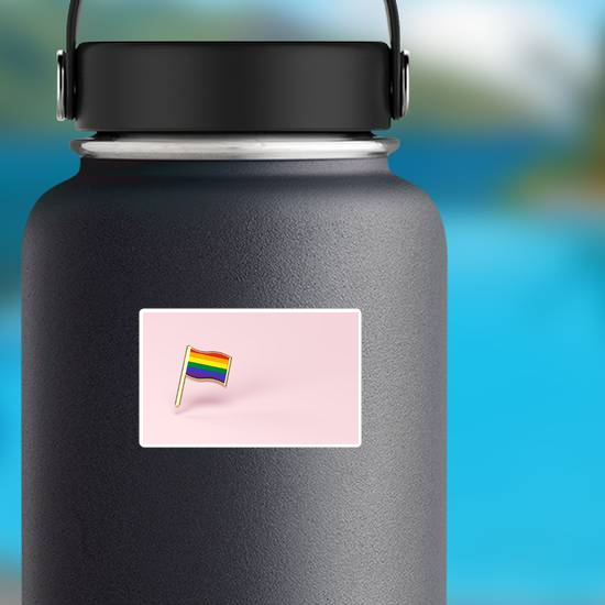 Rainbow Lgbtq Pink Flag Sticker