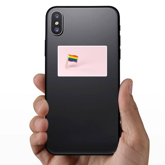 Rainbow Lgbtq Pink Flag Sticker