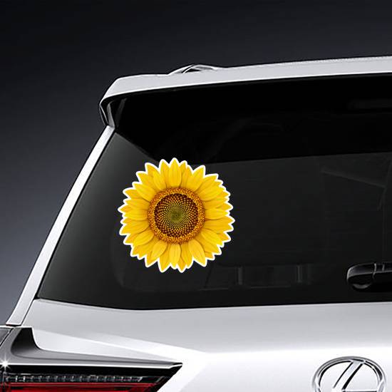 Realistic Sunflower Sticker example 