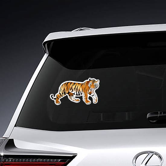 Red Tiger Cartoon Sticker