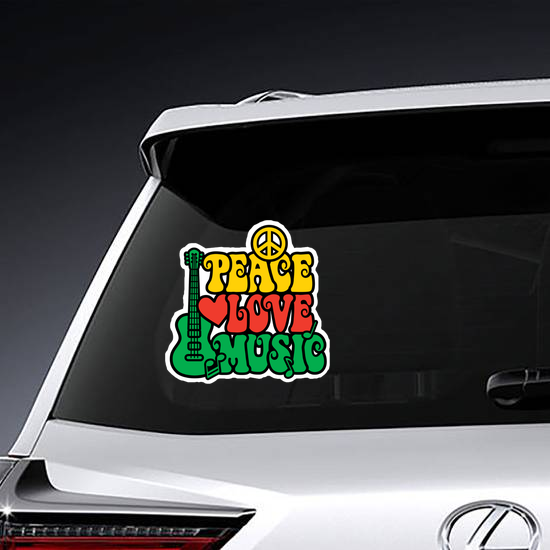 3/'/' 5/'/' Reggae Music Label Car Bumper Sticker Decal 6/'/' or 8/'/'