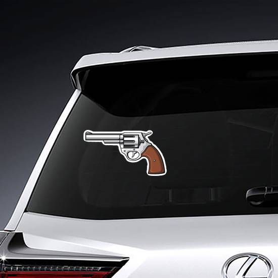 Revolver Handgun Sticker