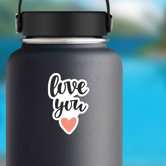 Romantic Love You Heart Sticker