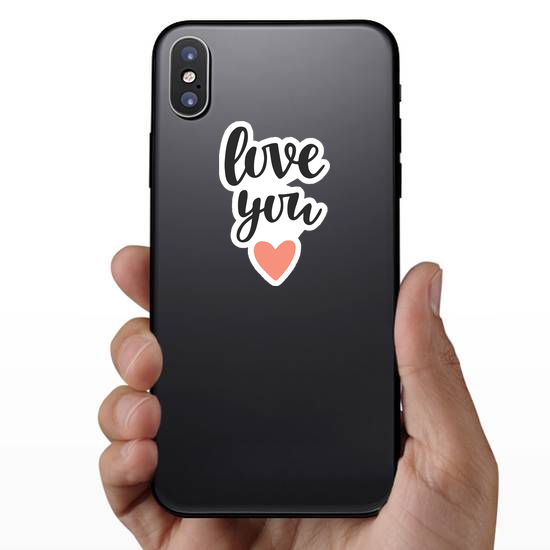 Romantic Love You Heart Sticker