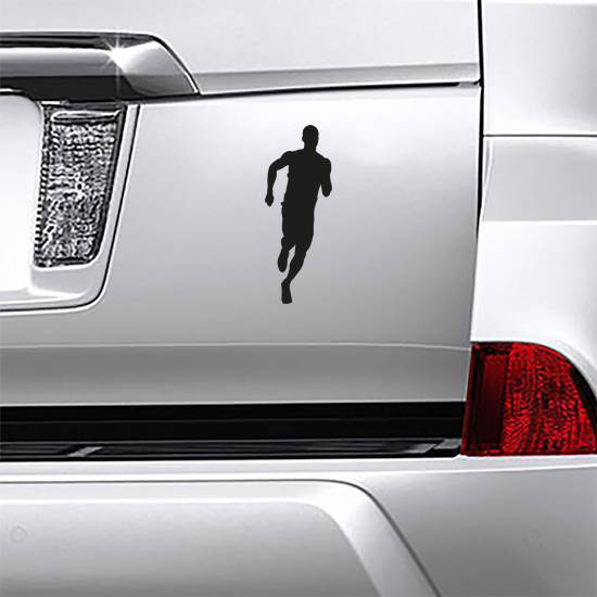 Runner Silhouette Sticker example 