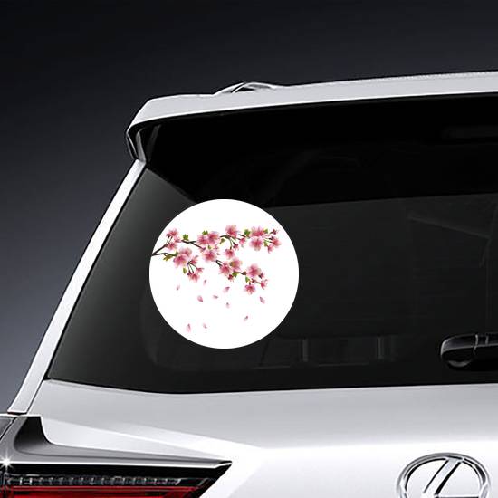 Sakura Blossom Pink Japanese Cherry Tree Sticker