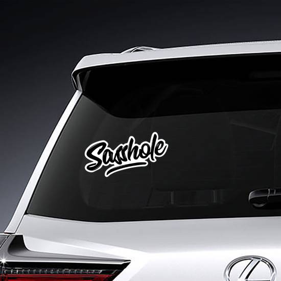 'Sasshole' Sticker example