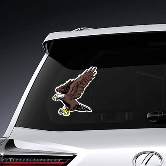 Screaming Eagle Mascot Sticker
