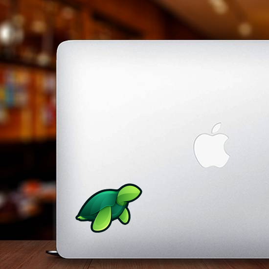 Sea Turtle Simple Geometric Sticker