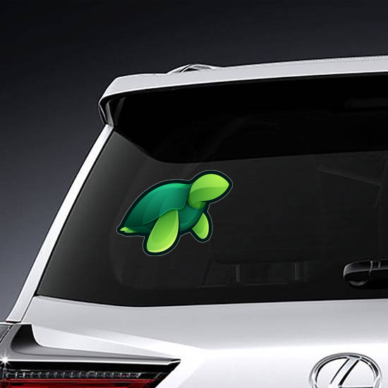 Sea Turtle Simple Geometric Sticker