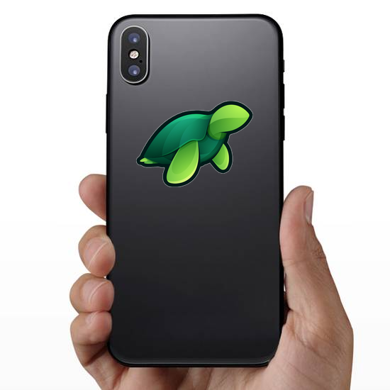 Sea Turtle Simple Geometric Sticker