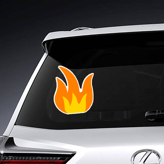 Simple Fire Drawing Sticker