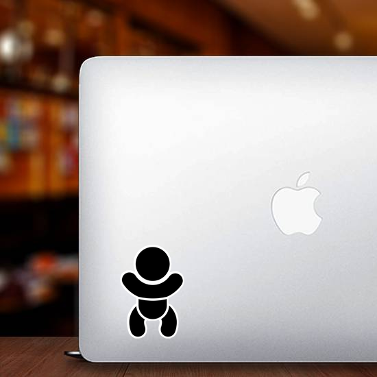 Simple Flat Baby Icon Sticker