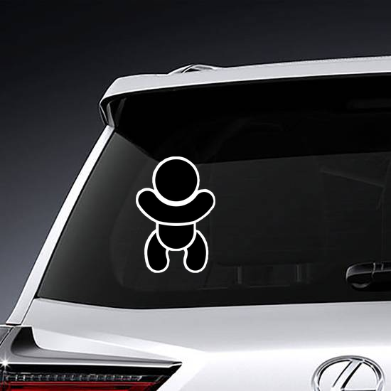 Simple Flat Baby Icon Sticker