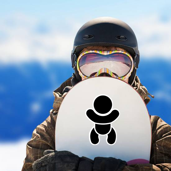 Simple Flat Baby Icon Sticker
