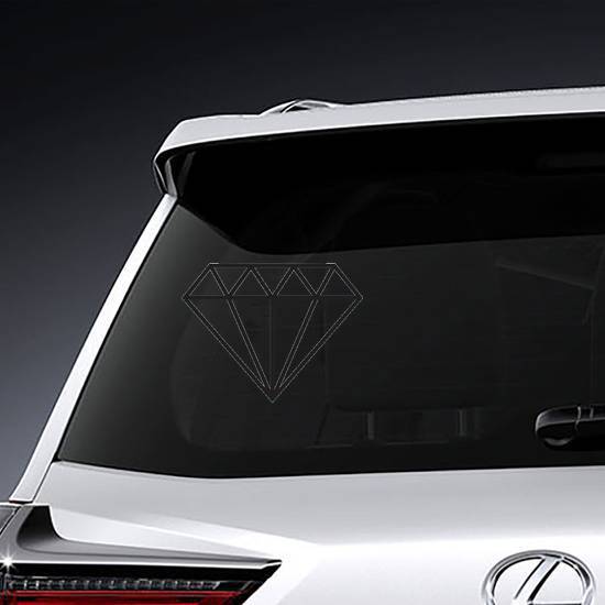 Simple Flat Diamond Sticker