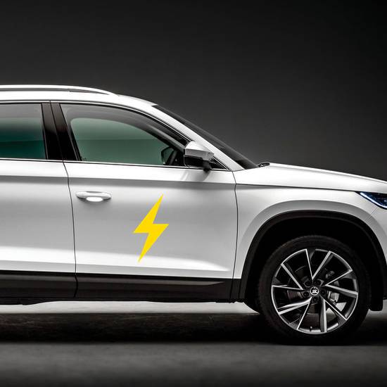 Simple Lightning Bolt Sticker example