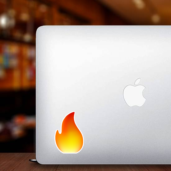 Simple Single Flame Sticker