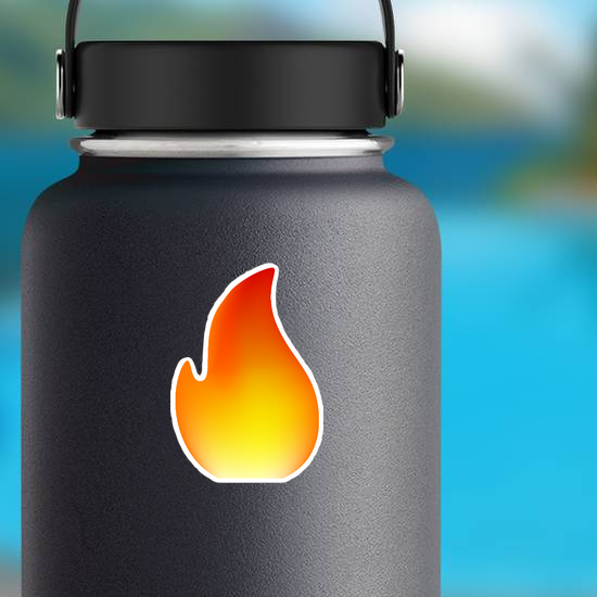 Simple Single Flame Sticker