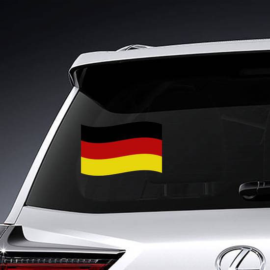 Simple Waving Germany Flag Sticker example