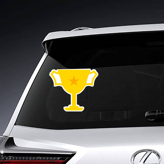 Single Star Trophy Sticker