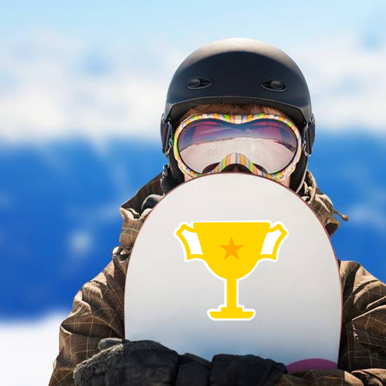Single Star Trophy Sticker