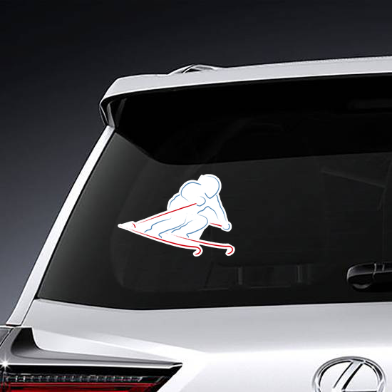 Skier Sticker