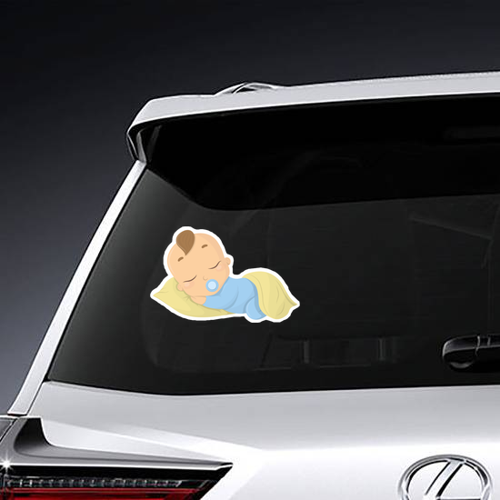 Sleeping Baby Boy Sticker