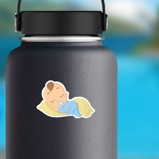 Sleeping Baby Boy Sticker