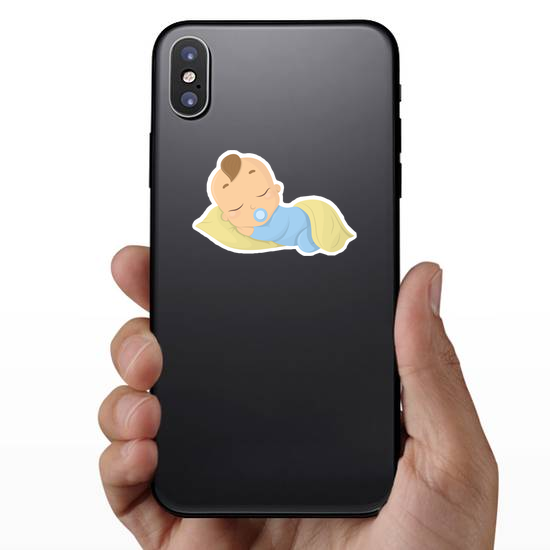 Sleeping Baby Boy Sticker
