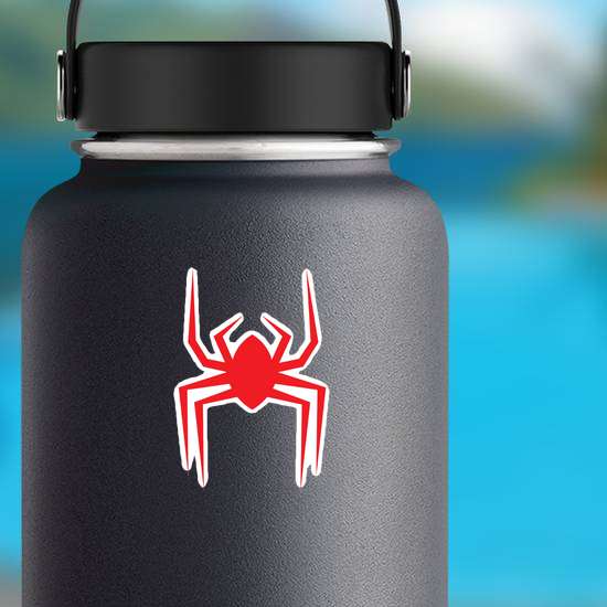 Small Red Spider Sticker